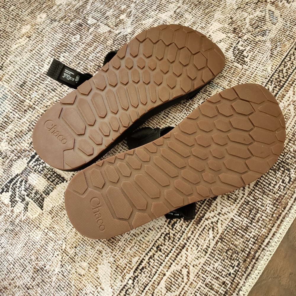 Men's Black Chaco Lowdown Slide Sandals 12 - Picture 4 of 5